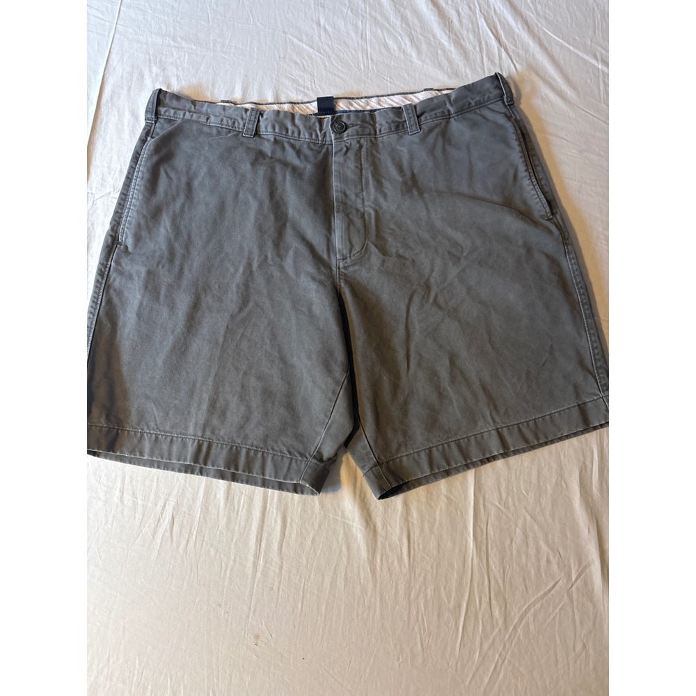 J.CREW Broken In Chino Shorts Mens 40 Gray Classic Fit Twill Flat Front 9"